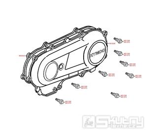 E05 Kryt variátoru - Kymco MXU 50