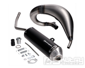 Výfuk Tecnigas E-NOX EVO Steel pro Derbi Senda 00-, Aprilia RX, SX, Gilera RCR, SMT