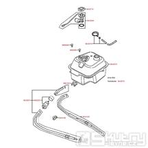 F10 Nádrž / palivový kohout - Kymco Agility 125