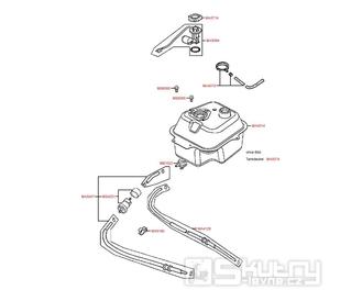 F10 Nádrž / palivový kohout - Kymco Agility 125