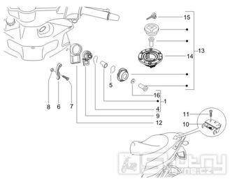 2.46 Zámky - Gilera Runner 50 PureJet 2005-2006 (ZAPC46200)