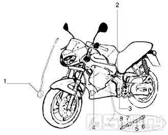 T38 Náhon tachometru, lanka - Gilera DNA 50ccm 2T 1998-2005 (ZAPC27000...)