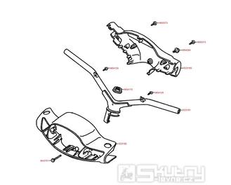 F04 Řídítka / kapotáž řídítek - Kymco DJ 50