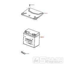 F11 Baterie / kryt baterie - Kymco Agility 125