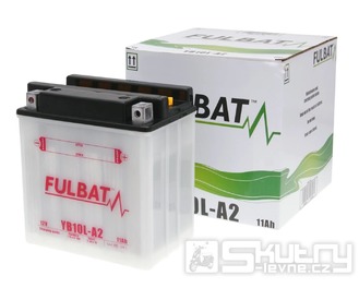 Baterie Fulbat YB10L-A2 olověná vč. kyselinového balení