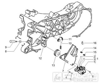 1.18 Olejové čerpadlo - Gilera Runner 50 SP 2007 (ZAPC461000)