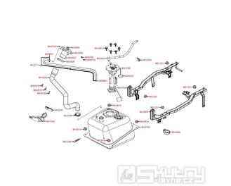 F10 Benzinová nádrž - Kymco Xciting 500i EVO SBA0BB