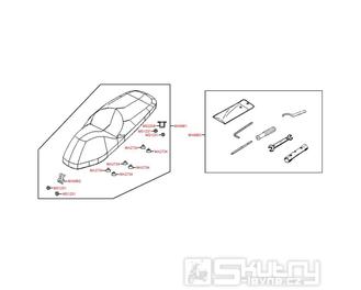 F09 Sedadlo a nářadí - Kymco People GT 300i