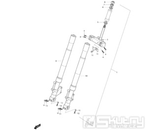 FIG34 Přední vidlice - Hyosung GT 250i NE (Naked)