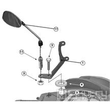 A357A montážní sada GIVI plexi Piaggio Beverly 125ie - 300ie/350 Sport Touring (-20) pro plexi 357A