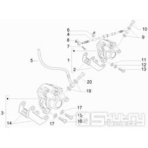 5.01 Brzdový třmen, destičky - Gilera Runner 50 PureJet 2010-2011 (ZAPC46200)