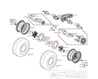 F07 Přední kola s brzdou - Kymco MXU 400