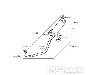 F15 Výfuk - Kymco MXU 50