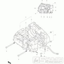 04 Skříň klikové hřídele - Hyosung GT 125 N E3 (Naked)
