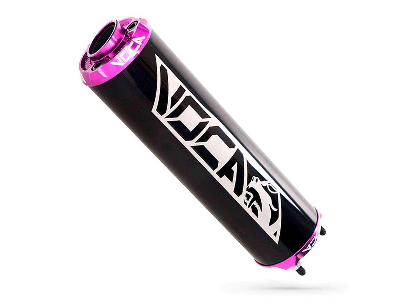 Koncovka výfuku Voca hliníková - černá/fialová CNC