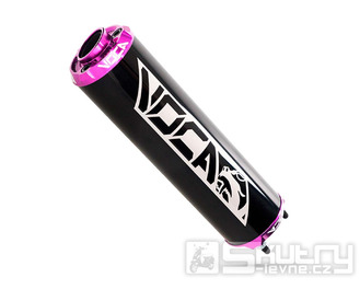 Koncovka výfuku Voca hliníková - černá/fialová CNC