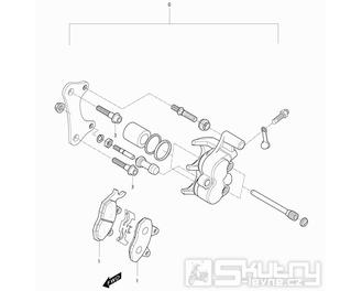 40a Brzdový třmen přední levý - Hyosung MS3 125i