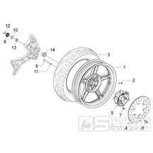 4.12 Zadní kolo - Gilera Runner 200 ST 4T LC 2008-2011 (ZAPM46401)