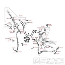 F04 Brzdové páčky / brzdový válec / hadice - Kymco Grand Dink 125 E3