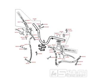 F04 Brzdové páčky / brzdový válec / hadice - Kymco Grand Dink 125 E3