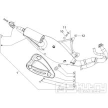 1.42 Výfuk - Gilera Runner 50 PureJet SC 2006 (ZAPC46200)