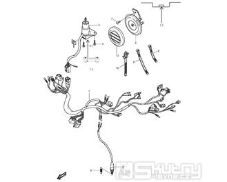 FIG24 Kabeláž - Hyosung GT 125 RF