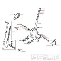 F06 Přední tlumiče / Sloupek řízení - Kymco DJ 50 Refined SA10ED
