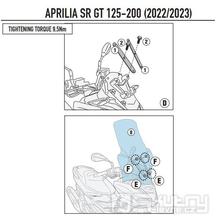 D6711KIT montážní sada Givi pro čiré plexi 6711DT pro Aprilia SR 125-200 GT (22-24)