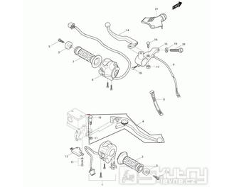 45 Gripy / Přepínače / Páčky - Hyosung GT 650i R