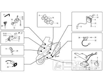 Elektroinstalace 1 - Malaguti Blog 160 i.e. Euro 3