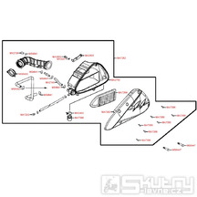 F13 Vzduchový filtr pro Kymco Super 8 125 [LC2U82000] (KL25CA) KC125T-B