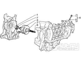 T3 Kliková hřídel - Gilera Runner 125 VX 4T LC (ZAPM24200)