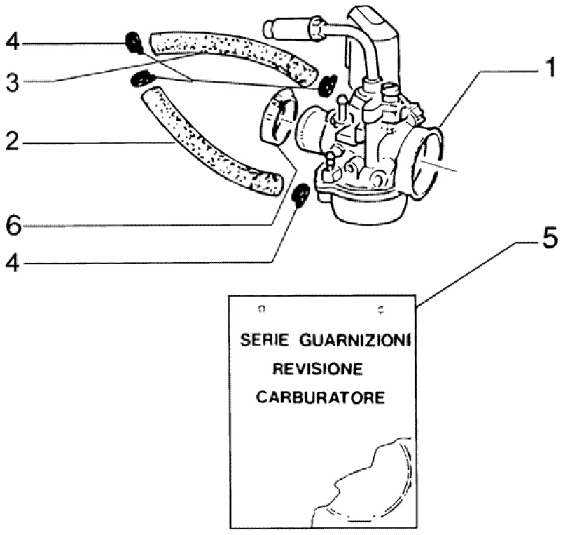 T15 Karburátor - Gilera DNA 50ccm 2T 2005 (ZAPC270003000001)