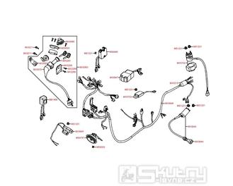 F20 Elektro součástky / Sada zámků - Kymco Dink 250 (Bet & Win)