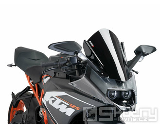 Čelní sklo Puig Z-Racing černé pro KTM RC 125, 200, 390 14-