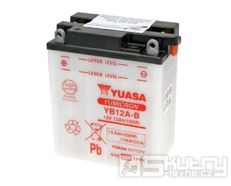 Baterie Yuasa YuMicron YB12A-B olověná bez kyselinového balení