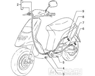 T34 Plynové lanko - Gilera Storm 50ccm 1998-2005 (TEC2T...)