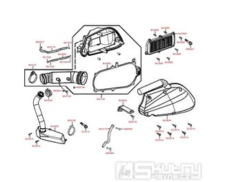 F13 Vzduchový filtr / Airbox - Kymco Grand Dink 125 E3 [SH25DG]