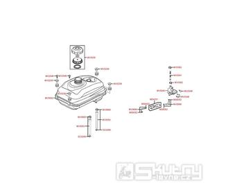 F10 Nádrž / Palivový kohout - Kymco MXer 50